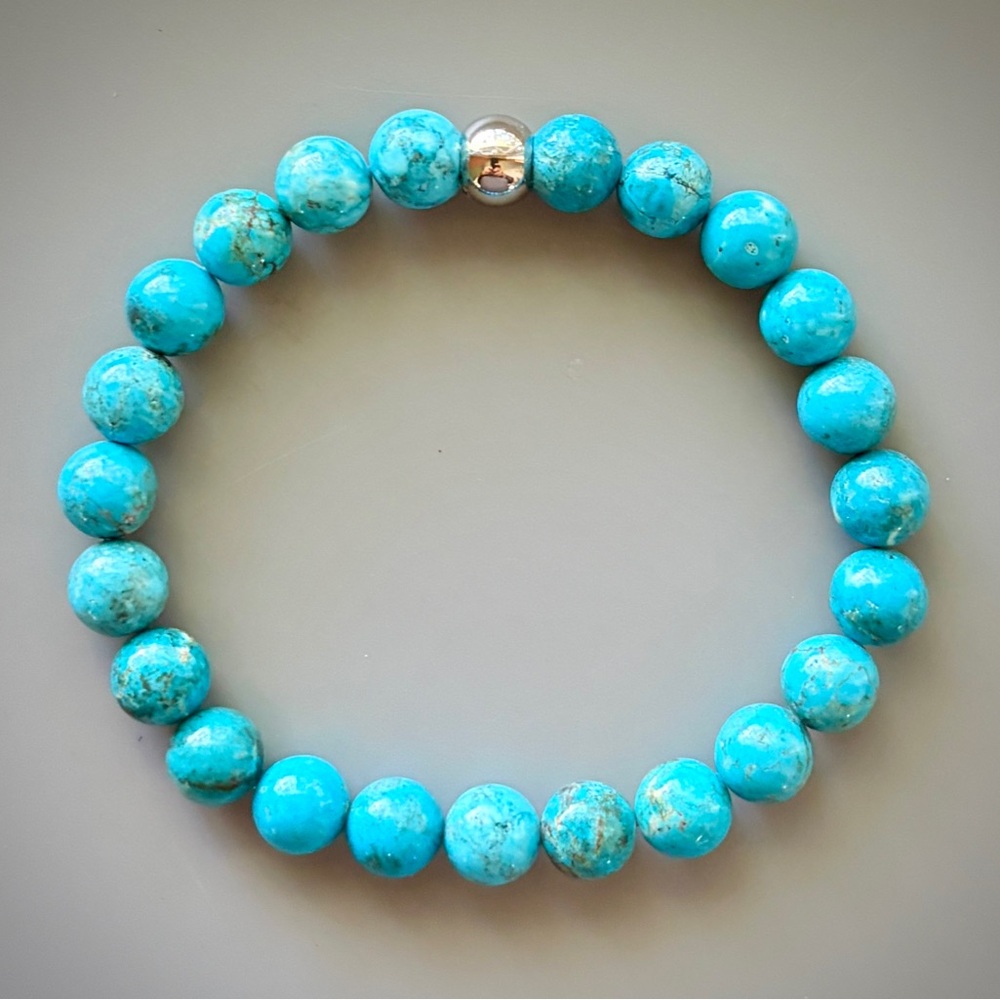 Turquoise Handcrafted Bead Bracelet - Picture 4 of 4
